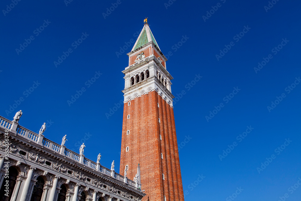 The bell tower in St. Mark's Square