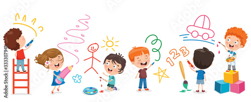 Art Concept Design With Funny Character