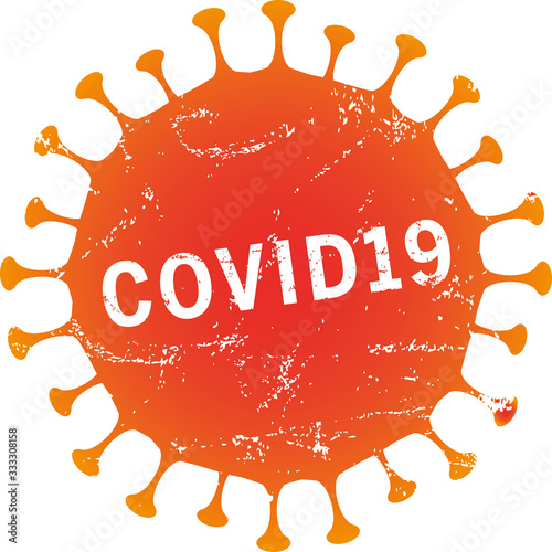 orange Button COVID19 Virus