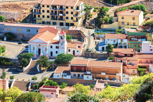 Buggerru city architecture in South Sardinia photo