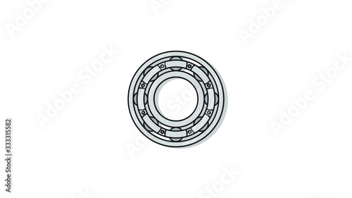 bearing flat design vector illustration