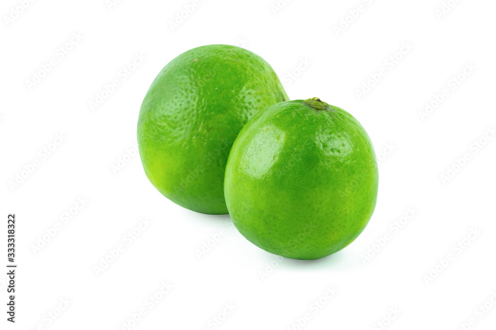 Fresh lime isolated on white background with clipping path Fresh lime isolated on white background with clipping path