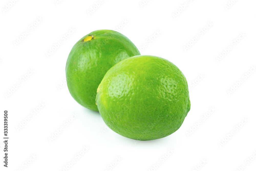 Fresh lime isolated on white background with clipping path Fresh lime isolated on white background with clipping path