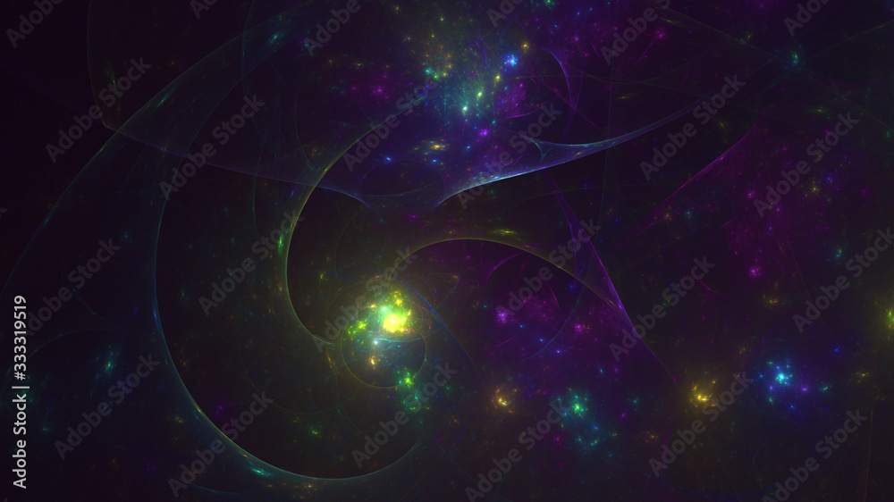 3D rendering abstract fractal light background 3D rendering abstract fractal light background
