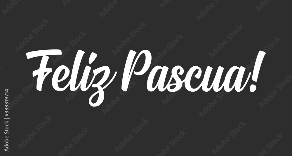 Happy easter lettering text in spanish language. Vector calligraphy. Happy easter lettering text in spanish language. Vector calligraphy.