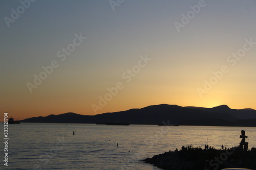 sunset on beach