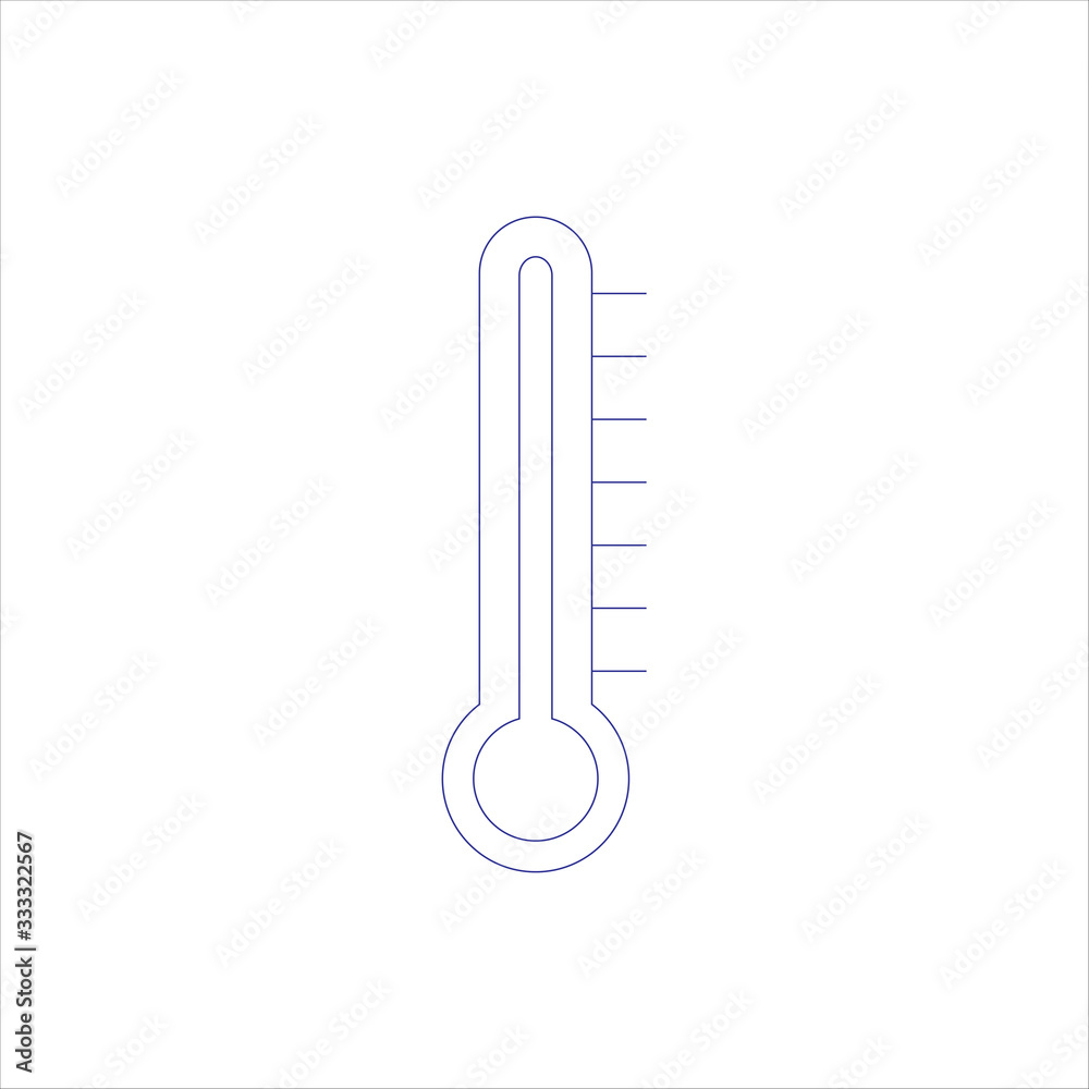Thermometer icon, temperature measurement, alcohol or mercury thermometer, vector illustration Thermometer icon, temperature measurement, alcohol or mercury thermometer, vector illustration