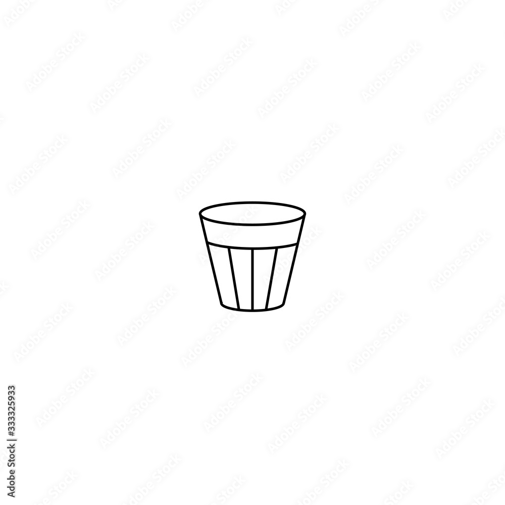 trash can icon vector outline simple design vector trash can icon vector outline simple design vector