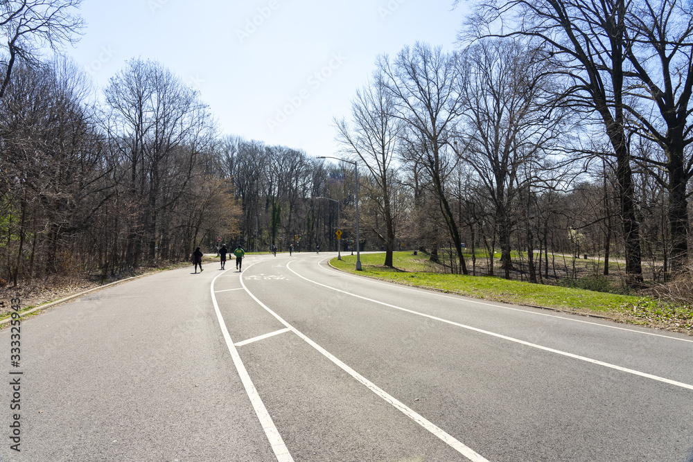Fototapeta premium Empty Prospect park