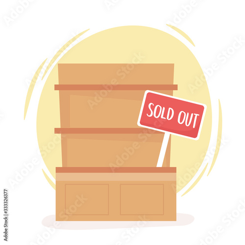 sold out shelf food hoarding excess purchase excess