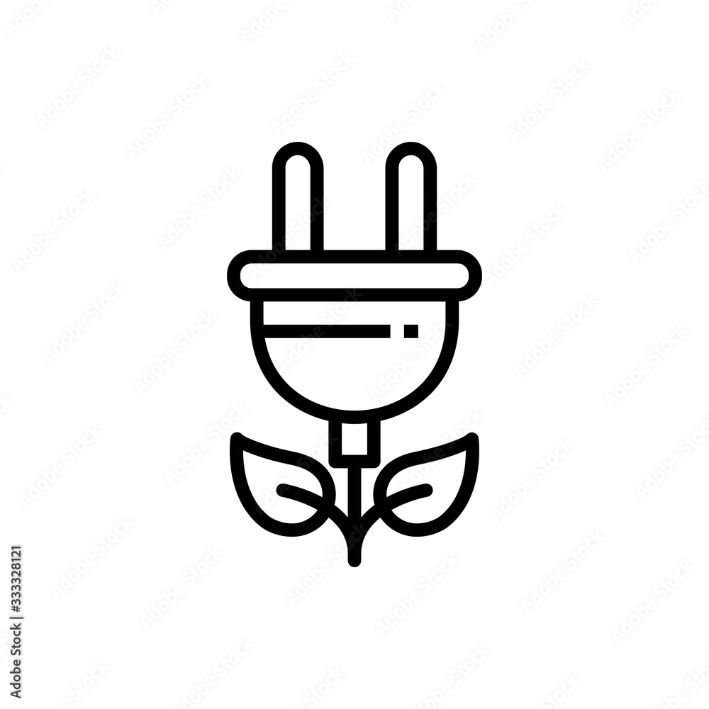 energy power Vector Icon Line Illustration energy power Vector Icon Line Illustration