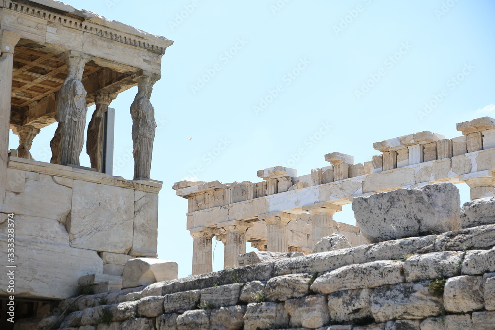 Obraz premium Parthenon Temple on the Acropolis of Athens, Greece
