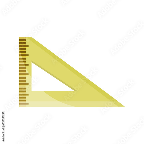 triangle ruler supply study school education isolated icon