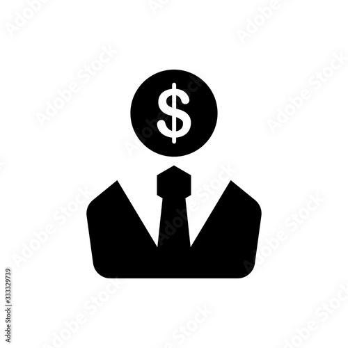 Investor Vector Icon Glyph Illustration