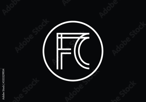 Free Download F C. FC Initial Letter Logo design vector template, Graphic Alphabet Symbol for Corporate Business Identity - GFXLoad