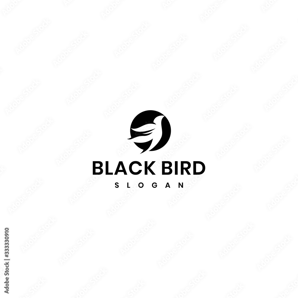 Bird vector logo template Bird vector logo template