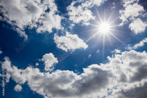 blue sky with clouds