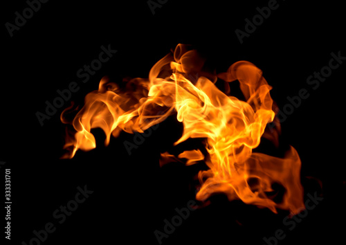 Flame heat fire abstract background © scenery1