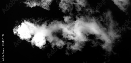Fog or smoke isolated transparent