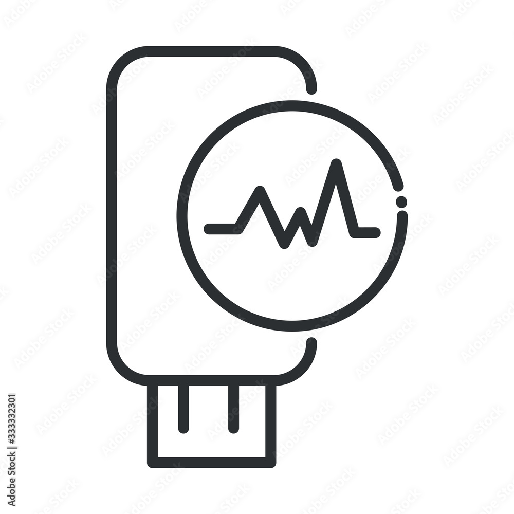 online health, usb medical support covid 19 pandemic line icon online health, usb medical support covid 19 pandemic line icon