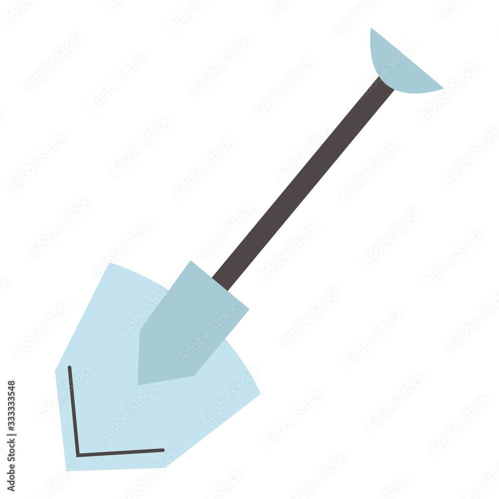 shovel tool accessory isolated icon