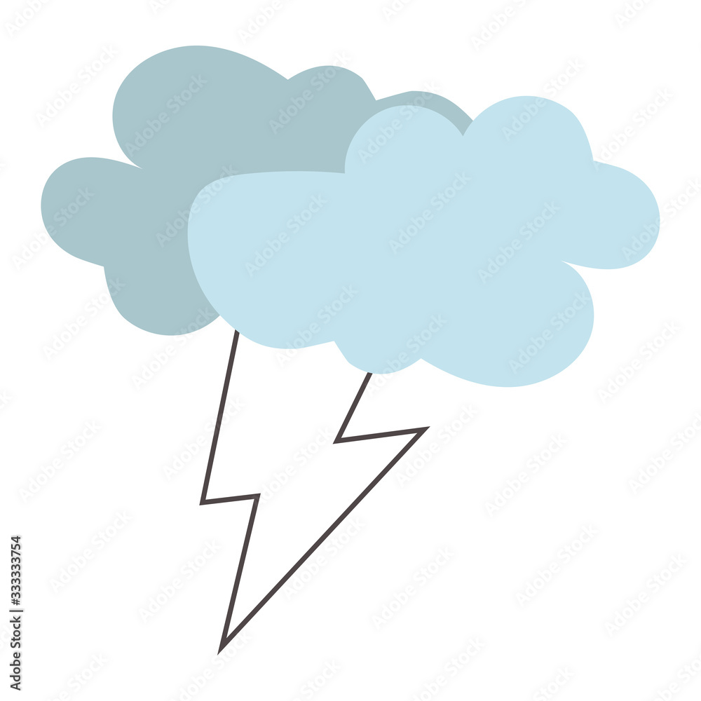 Fototapeta premium clouds storm weather with thunder ray