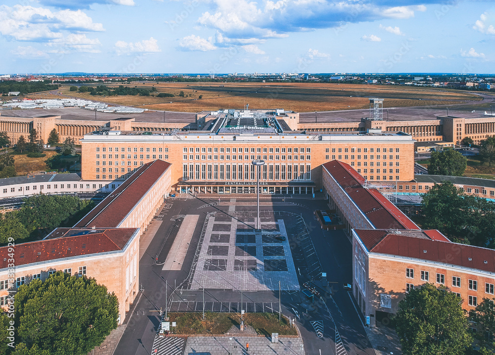 Historical Tempelhof airport in Berlin