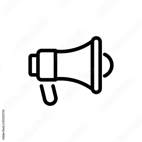 Megaphone Vector Icon Line Illustration