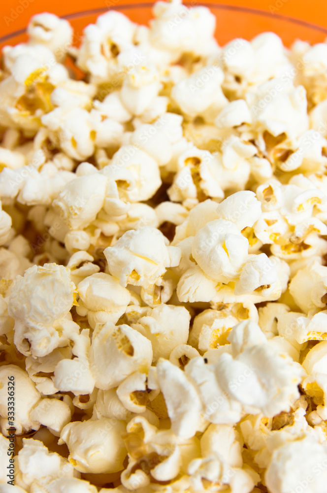 popcorn on white background popcorn on white background