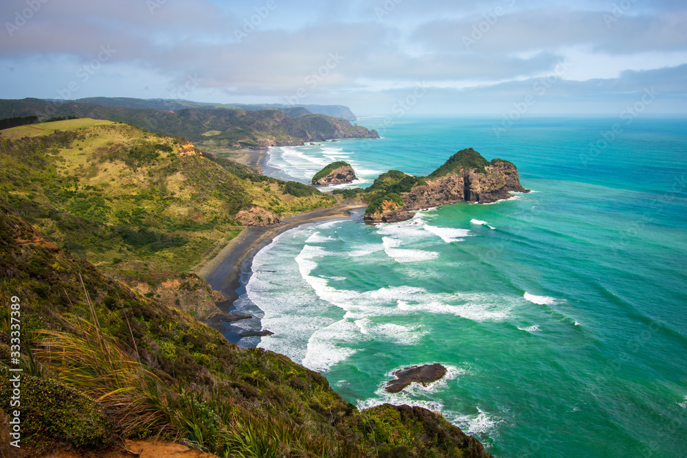 Beautiful ocean and cliff view, New Zealand Beautiful ocean and cliff view, New Zealand