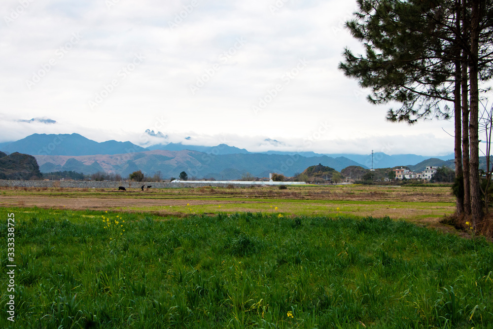 The countryside of south China in winter The countryside of south China in winter