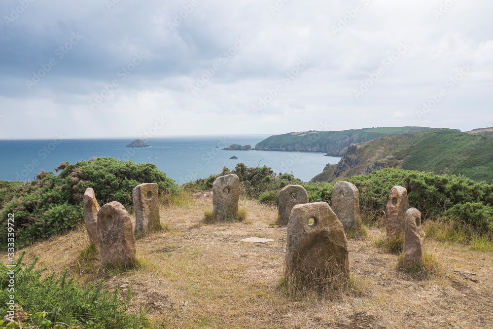 Wall Mural Stone Circle Sark Henge on the Channel Island of Sark