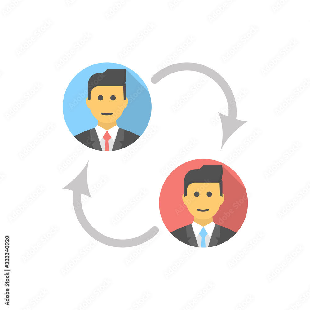Shift Change Vector Filled colour Icon Illustration Shift Change Vector Filled colour Icon Illustration