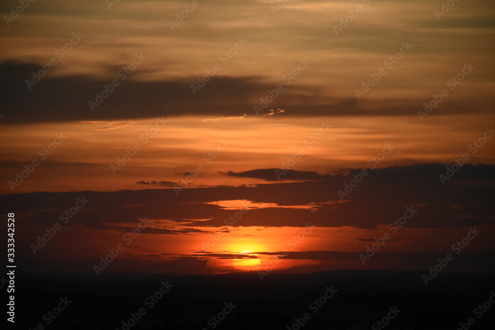 sunset, sky, sun, ocean, water, clouds, cloud, sunrise, nature, horizon, landscape, orange, beautiful, red, evening, coast, blue, light, summer, dusk, sundown