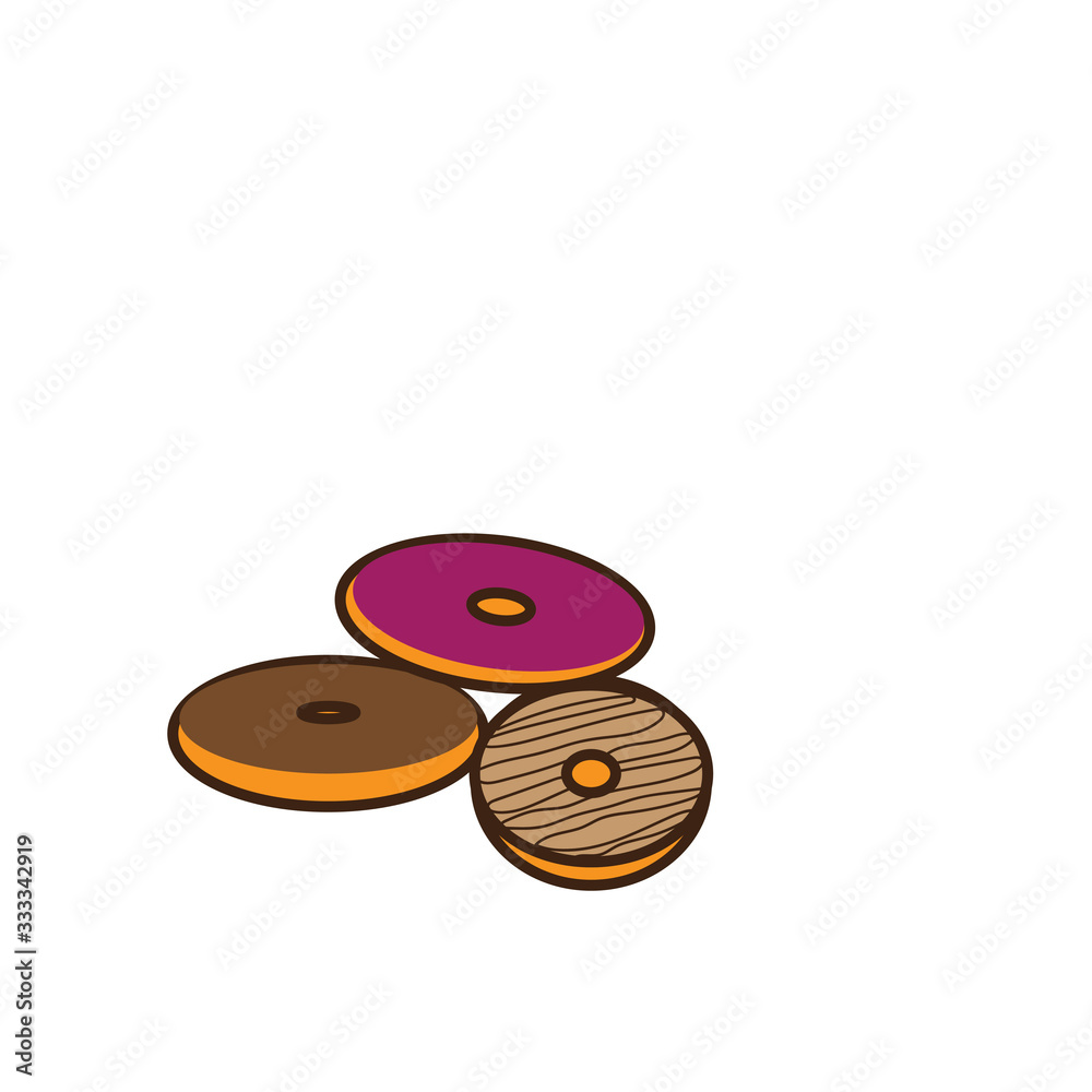 kinds of donuts unique vector design icon kinds of donuts unique vector design icon