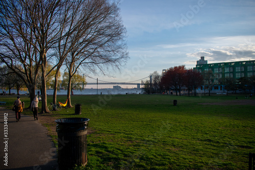 Penn Treaty Park With the Ben Franklin Bridge in the Background