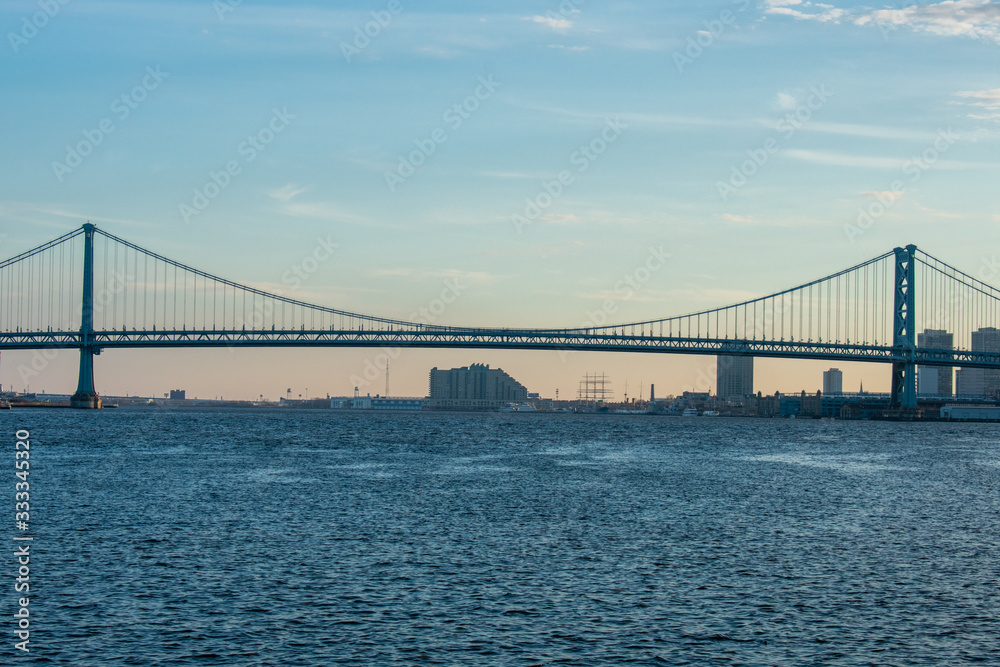 The Ben Franklin Bridge Over the Deleware River