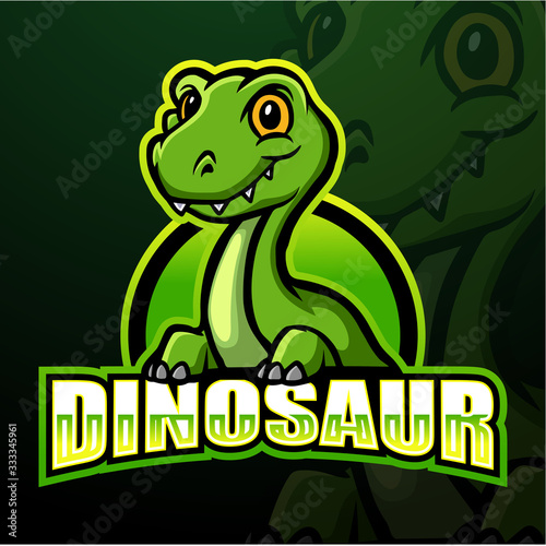 Dinosaur mascot esport logo design