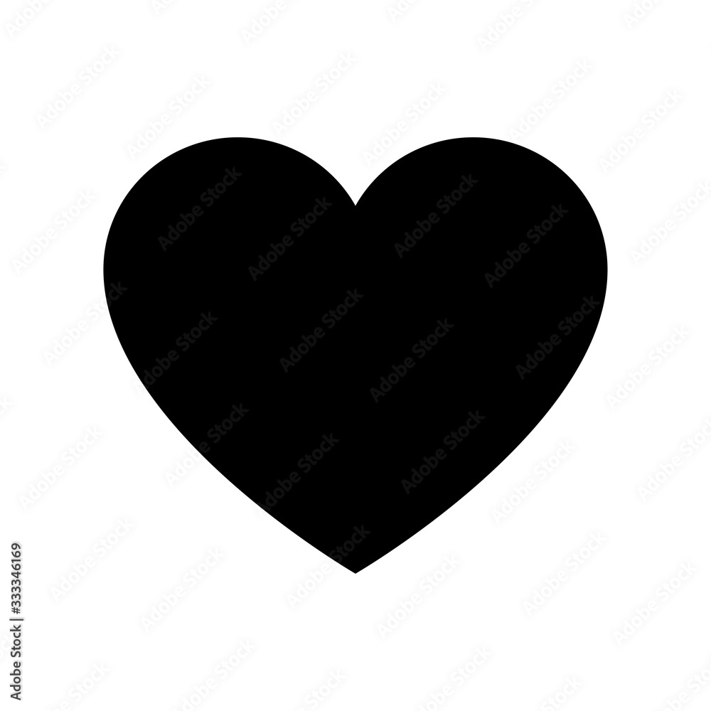 Heart Icon Vector design element. Love symbol, sign. isolated black on white background. vector illustration Heart Icon Vector design element. Love symbol, sign. isolated black on white background. vector illustration