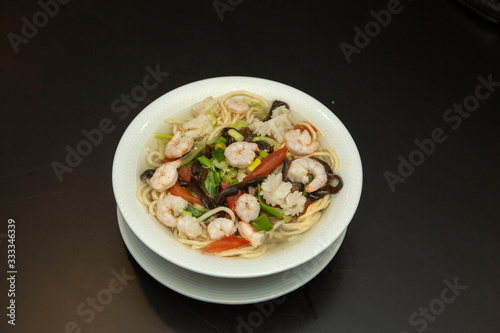 pasta with sea food from chinese cuisine