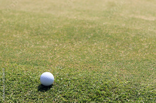 Golf ball near the green