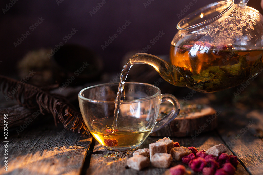 Fototapeta premium berry tea