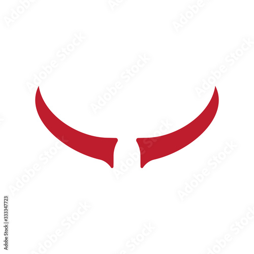 Devil horn icon design isolated on white background. vector illustration