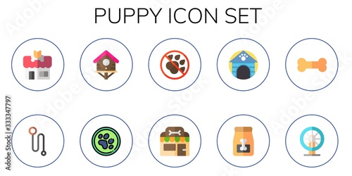 puppy icon set