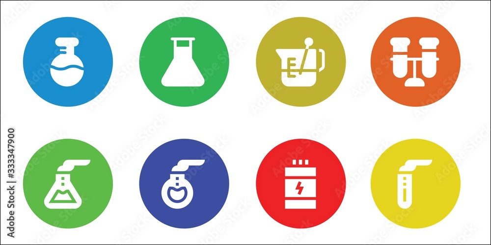 lab icon set