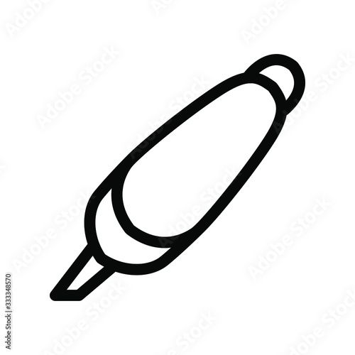Highlight icon , faber color draw emblem isolated illustration , ouline template logo design solid background white