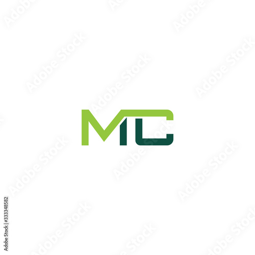 Initial Letter mc logo or cm logo vector design templates