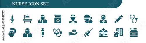 nurse icon set