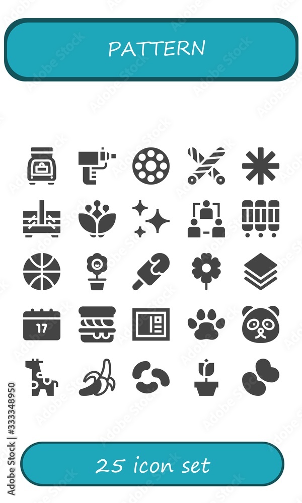 Modern Simple Set of pattern Vector filled Icons Modern Simple Set of pattern Vector filled Icons