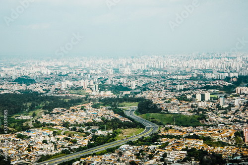 Vista aérea da rodovia de São Paulo © Cleber